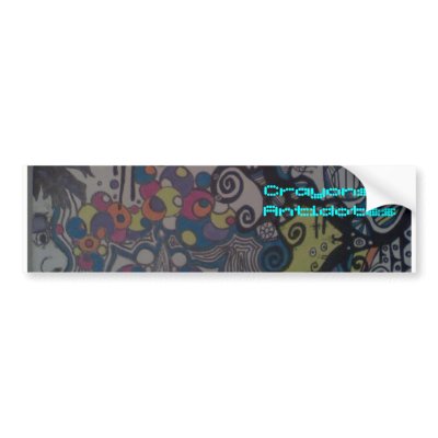 Crayons & Antidotes Bumper Sticker by crayon_owl