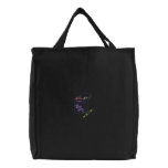 Crayons Embroidered Tote Bag