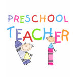 Crayons Preschool Teacher Tshirts and Gifts