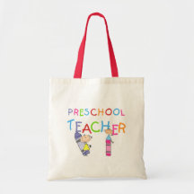 Crayons Preschool Teacher TShirts and Gifts Bag