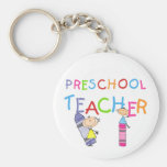 Crayons Preschool Teacher Tshirts and Gifts Key Chains