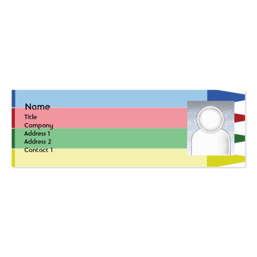 Crayons - Skinny Business Card Template