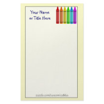 Crayons Stationery by Customizables Crayons Stationery