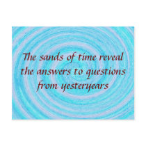 crayonswirl, The sands of time reveal the answe... postcards by jenniekurono crayonswirl, The sands of time reveal the answe... postcards