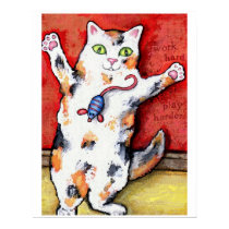 Crazed Calico Art Print