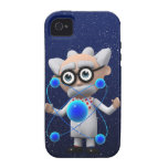 Crazy 3d Mad Scientist Atomic (editable) Case-Mate iPhone 4 Cover