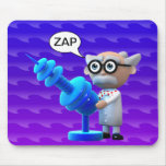 Crazy 3d Mad Scientist Raygun Deathray Mousepads