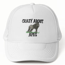 Crazy About Apes hats by AnimalShirts Crazy About Apes hats