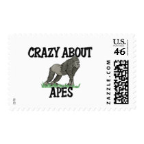 Crazy About Apes Postage Stamp