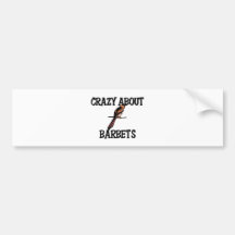 Crazy About Barbets Bumper Sticker