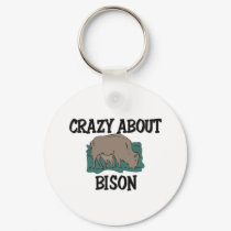 Crazy About Bison keychains