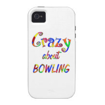 Crazy About Bowling Vibe iPhone 4 Covers