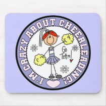 Crazy About Cheerleading Mousepad