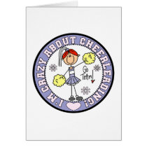 Crazy About Cheerleading T-shirts and Gifts Card
