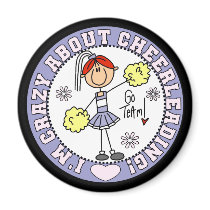 Crazy About Cheerleading T-shirts and Gifts Refrigerator Magnet