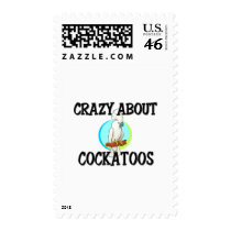 Crazy About Cockatoos postage by AnimalShirts Crazy About Cockatoos postage