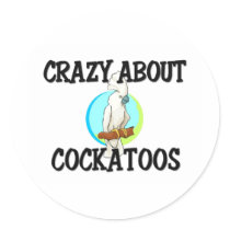 Crazy About Cockatoos Sticker