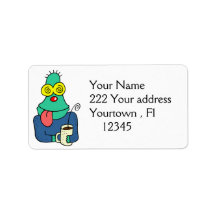 Crazy about Coffee  Address Label