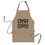 Crazy about Coffee black Apron