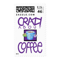 Crazy about Coffee purple Stamp