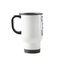 Crazy about Coffee purple Travel Mug