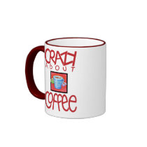 Crazy about Coffee red Mug