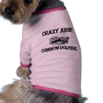 Crazy About Common Dolphins pet clothing by AnimalShirts Crazy About Common Dolphins pet clothing