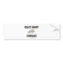 Crazy About Cougars bumper stickers