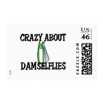 Crazy About Damselflies postage by AnimalShirts Crazy About Damselflies postage