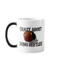 Crazy About Dung Beetles mugs