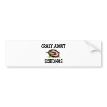 Crazy About Echidnas bumper stickers by AnimalShirts Crazy About Echidnas bumper stickers