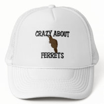 Crazy About Ferrets hats by AnimalShirts Crazy About Ferrets hats