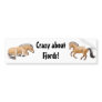 Crazy About Fjords Bumper Sticker