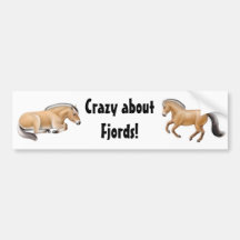 Crazy About Fjords Bumper Sticker