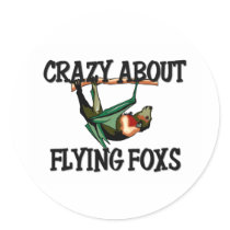 Crazy About Flying Foxs stickers