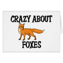 Crazy About Foxes cards by AnimalShirts Crazy About Foxes cards