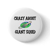 Crazy About Giant Squid buttons by AnimalShirts Crazy About Giant Squid buttons