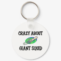 Crazy About Giant Squid keychains by AnimalShirts Crazy About Giant Squid keychains