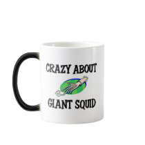 Crazy About Giant Squid mugs by AnimalShirts Crazy About Giant Squid mugs