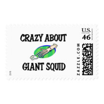 Crazy About Giant Squid postage by AnimalShirts Crazy About Giant Squid postage