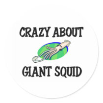 Crazy About Giant Squid stickers
