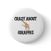 Crazy About Giraffes buttons by AnimalShirts Crazy About Giraffes buttons
