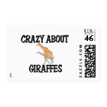 Crazy About Giraffes Postage Stamps