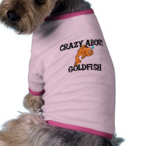 Crazy About Goldfish pet clothing by AnimalShirts Crazy About Goldfish pet clothing