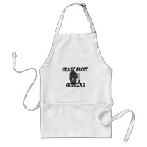 Crazy About Gorillas aprons by AnimalShirts Crazy About Gorillas aprons