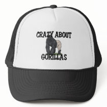 Crazy About Gorillas hats by AnimalShirts Crazy About Gorillas hats