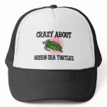 Crazy About Green Sea Turtles hats