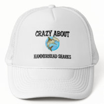Crazy About Hammerhead Sharks hats