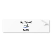 Crazy About Hares bumper stickers