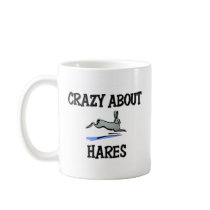 Crazy About Hares mugs by AnimalShirts Crazy About Hares mugs